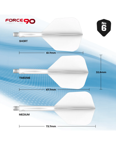 Aleta Mission Force 90 Blanca Nº6 Corta
