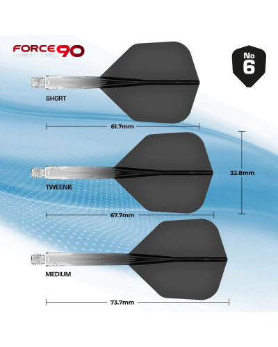 Aleta Mission Force 90 Gradiente Negra Nº6 Tweenie