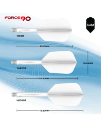 Flight Mission Force 90 White Short SLIM