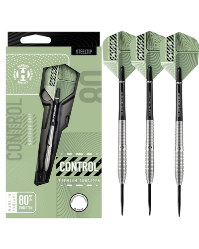 Dardos Harrows darts Control Tapered 80% tungsteno punta de acero pack