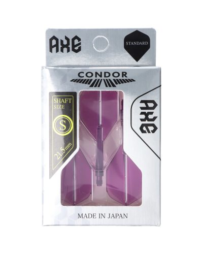 Condor Dart Flights AXE  STD Clear Purple