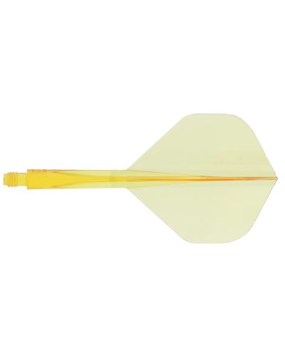 Condor Dart Flights AXE  STD Clear Yellow