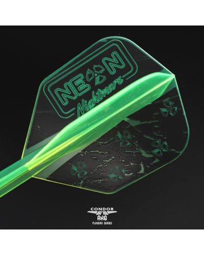 Aleta Condor AXE Dart Flights - SMALL Stowe Buntz NEON NIGHTMARE