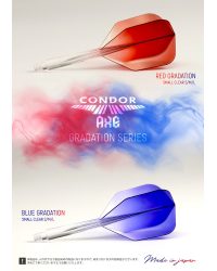 Condor AXE Dart Flights -  Small Gradient Red
