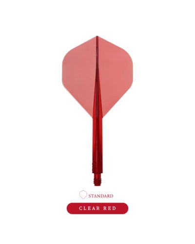 Aleta Condor AXE Dart Flights - SMALL Rojo transparente